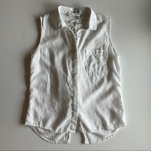 DL1961 N7th Kent Sleeveless Lace-Up Back Top